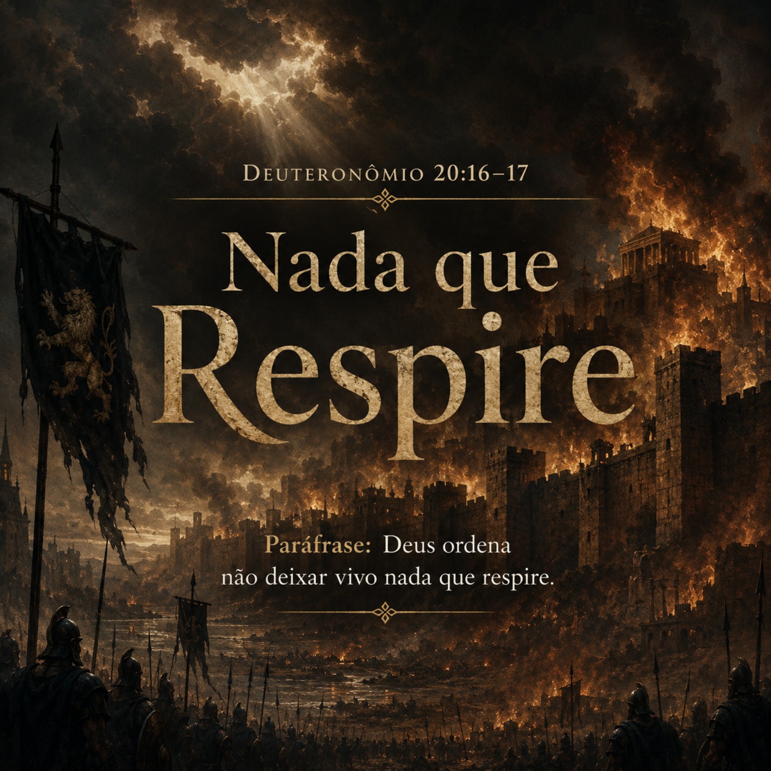 Imagem 6 de 10 da série sobre violência atribuída diretamente a Deus na Bíblia