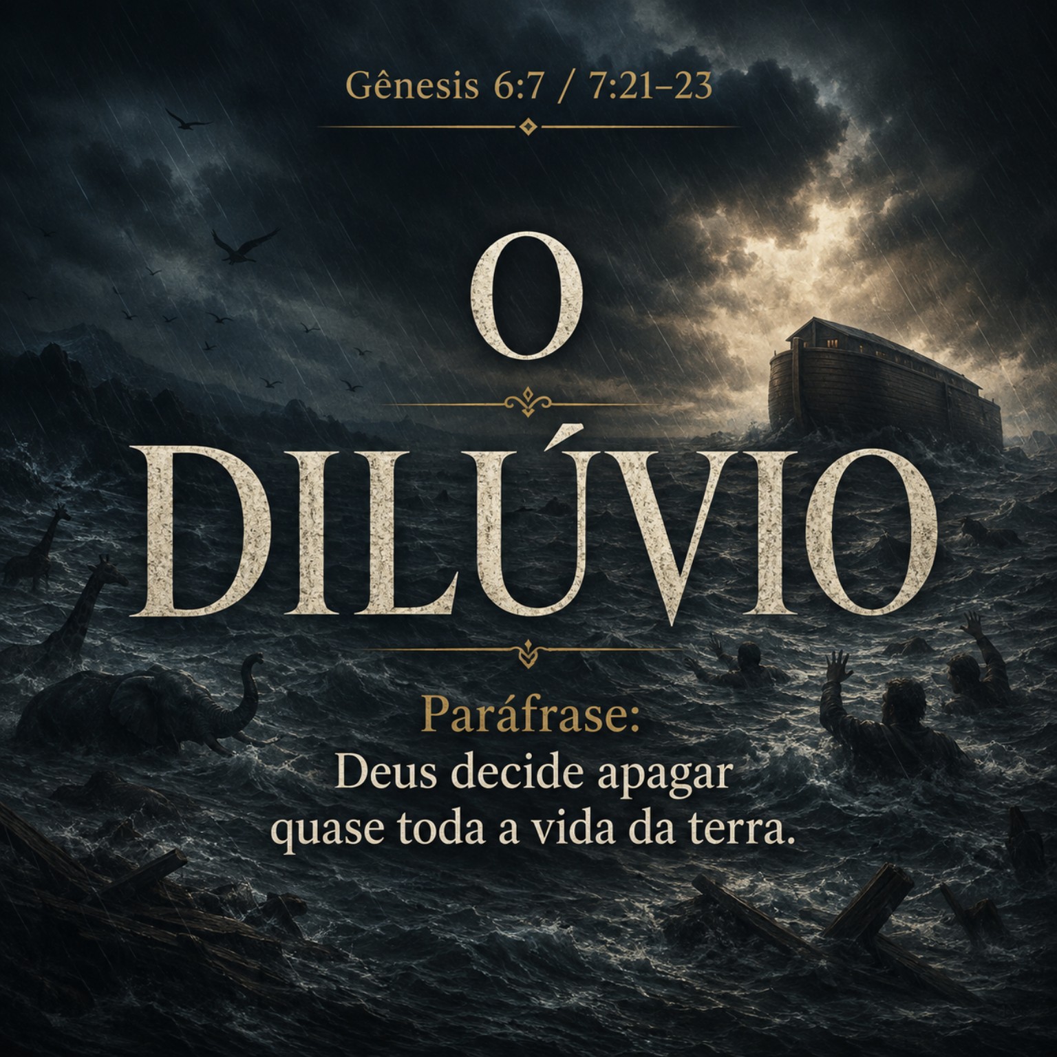 Imagem 8 de 10 da série sobre violência atribuída diretamente a Deus na Bíblia